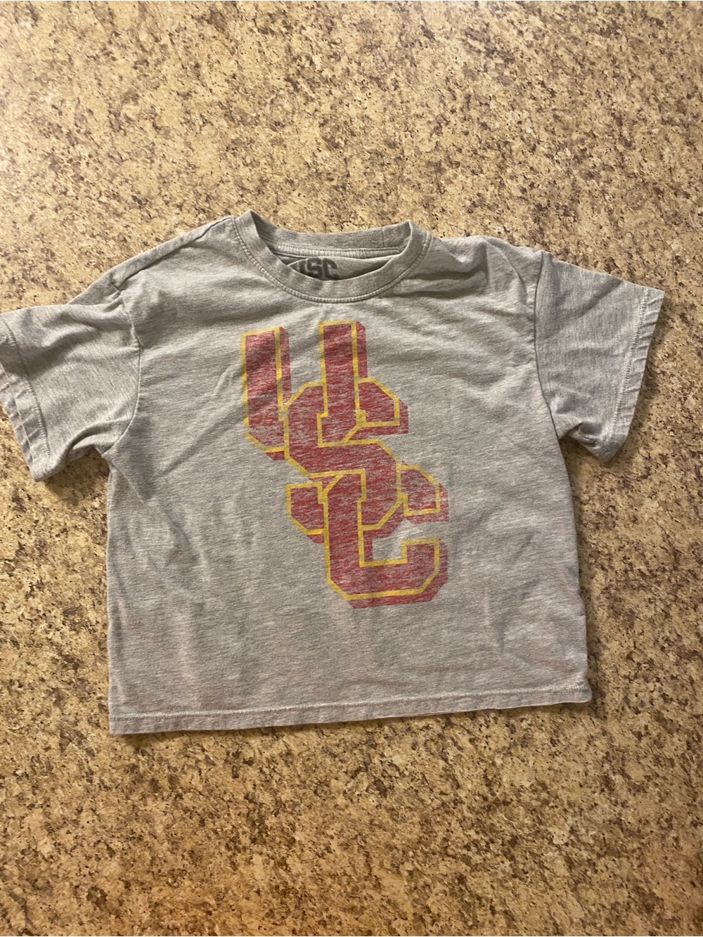 Kids' Gray USC Graphic Short Sleeve Tee